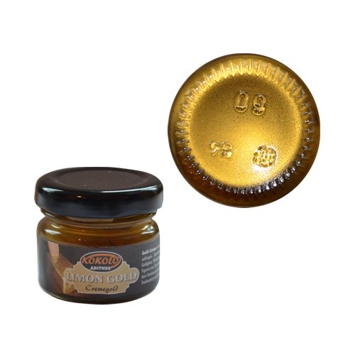 Gold-Creme 25 ml Citrongold in Pastenform mit einer hohen Deckfähigkeit. Bild1